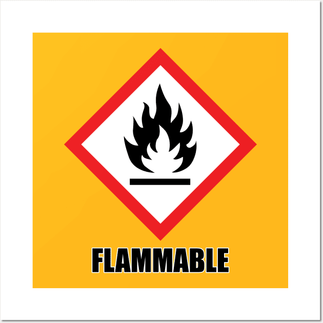 warning: flammable Wall Art by toastercide